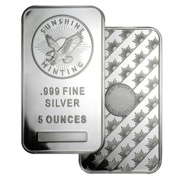 SUNSHINE MINTING  5 OZ BAR #S5OZ