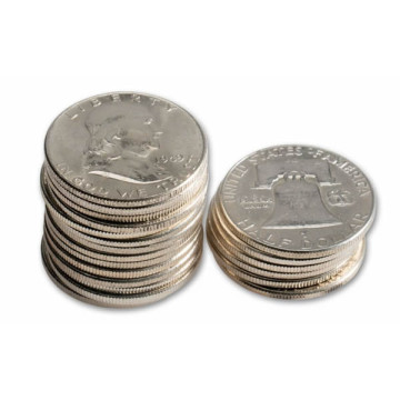 FRANKLIN  HALVES 90% PER COINS #FRANKPER20