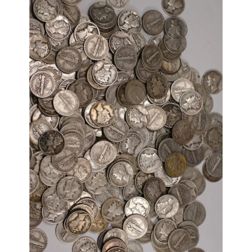 MERCURY DIMES  90%  SILVER COINS #PERM10