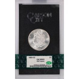 1883-CC Morgan Silver Dollar GSA Treasure CACG MS-63 (GSA Holder) #518869