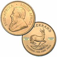1 oz South African Gold Krugerrand Coin (Random Year) #KUR1OZ