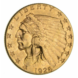 1926 INDIAN  $2.50 GOLD COIN #ING1926