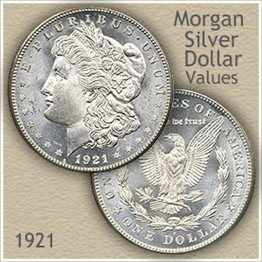 MORGAN DOLLAR 1921 #M21