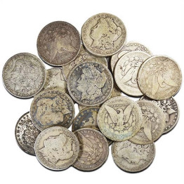 Morgan Dollar - Common Circulated, No Grade, 90% Silver MIXED DATES #MCULLS21