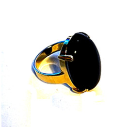 14 K GOLD WITH BLACK JADE #BJ583