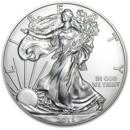 AMERICAN SILVER EAGLES 2015 SILVER .999  #SE2015
