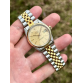 ROLEX 36MM  MENS WATCH (GOLD LINEN DIAL) DATEJUST  TWO TONE  ref#16013  #16013